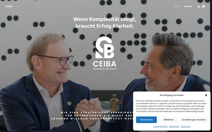 Screenshot of ceiba.business