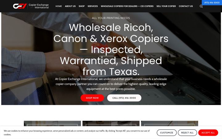 Screenshot of ceicopiers.com