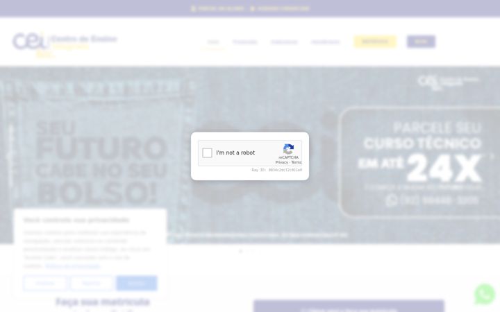 Snimka zaslona za ceicursos.com.br