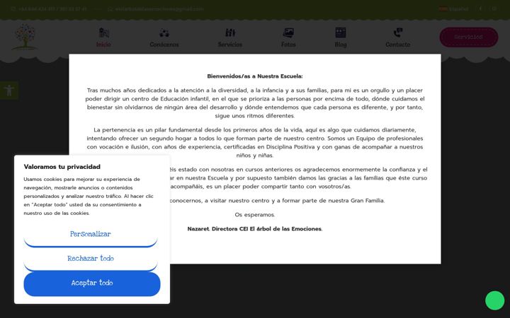 Screenshot of ceielarboldelasemociones.com