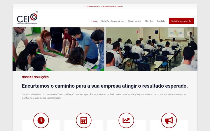 Snimka zaslona za ceiengenharia.com.br