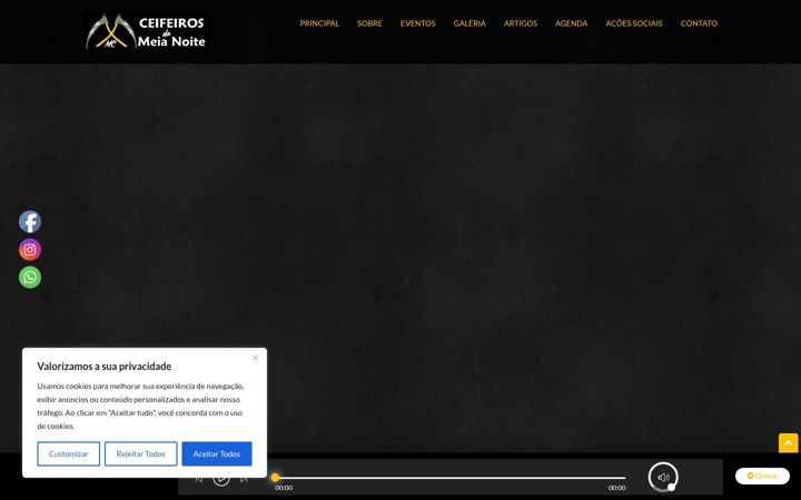 Screenshot stránky ceifeiros.com.br