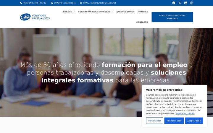 Ekrano kopija ceiformacion.net