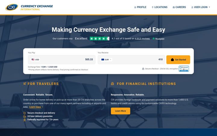 Screenshot di ceifx.com