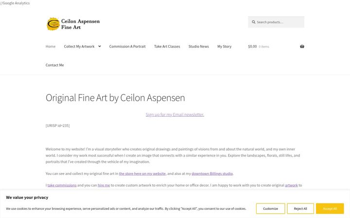 Screenshot of ceilon.com