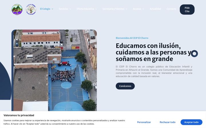 Posnetek zaslona ceipelchorro.es