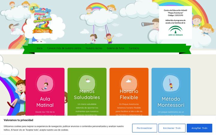 Screenshot of ceipequeaventuras.com