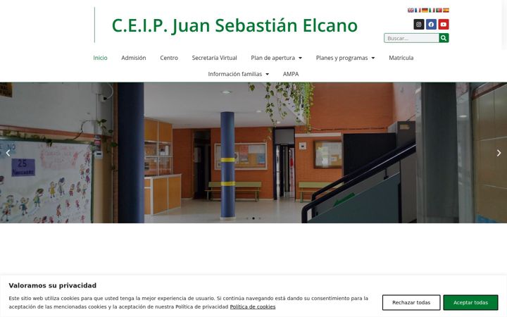 Posnetek zaslona ceipjuansebastianelcano.es