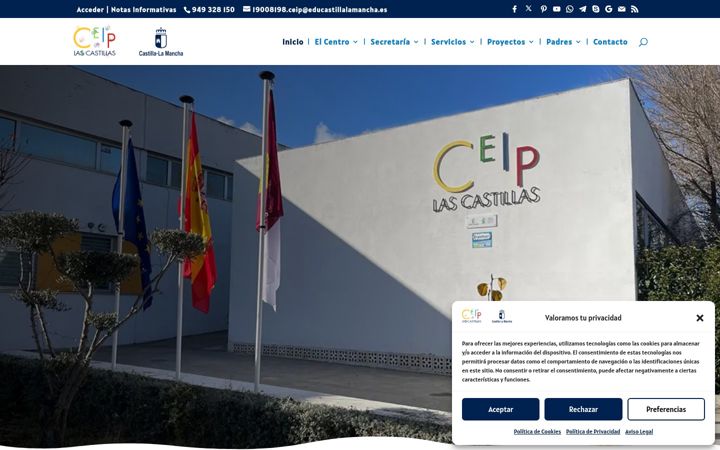 Screenshot of ceiplascastillas.com