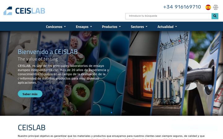 Screenshot of ceis.es