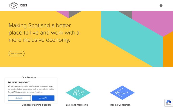 Screenshot of ceis.org.uk