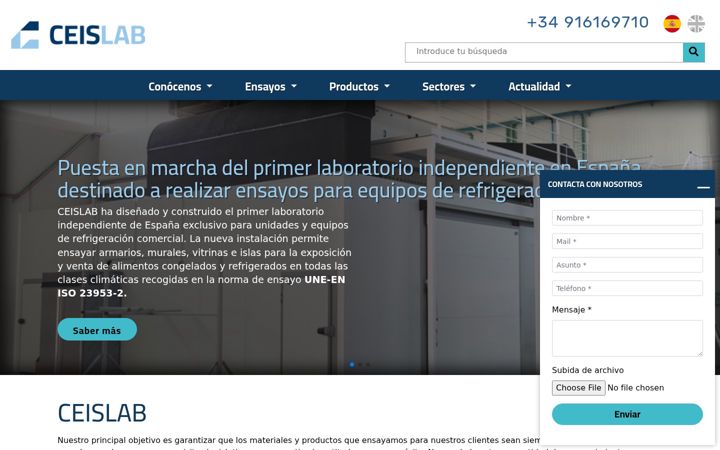 Screenshot of ceislab.com