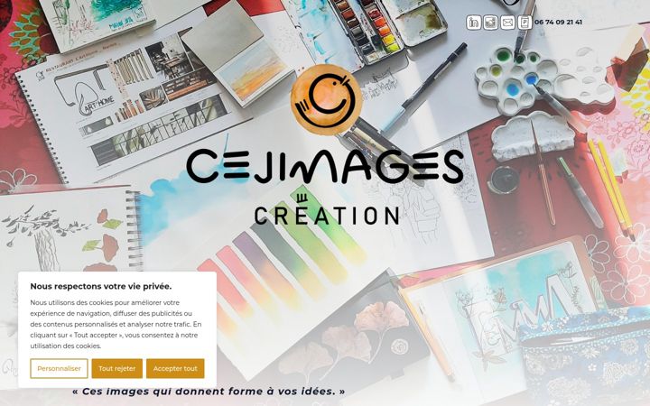 Skjermbilde av cejimages-creation.fr