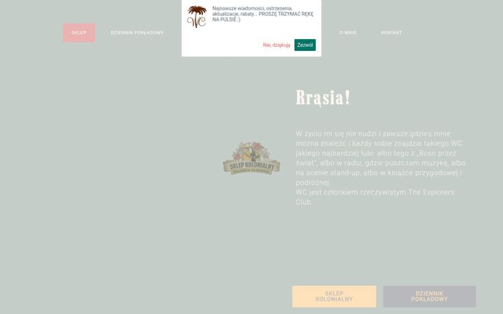 Screenshot of cejrowski.com