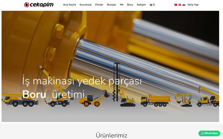 Kuvakaappaus sivustosta cekapim.com.tr