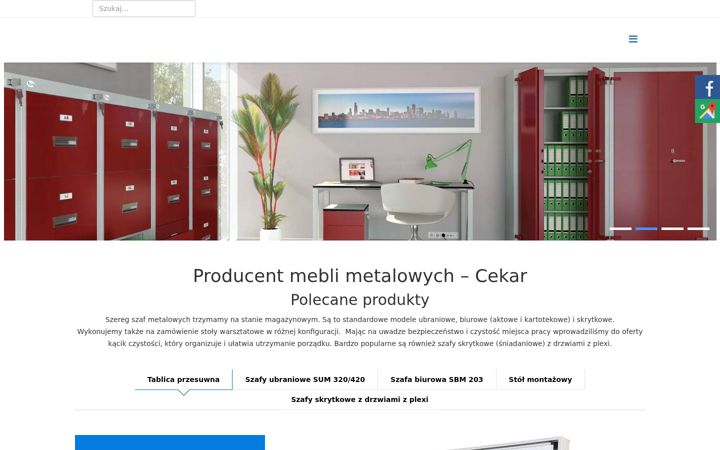 Zrzut ekranu cekar.pl
