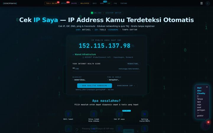 Screenshot of cekipsaya.com