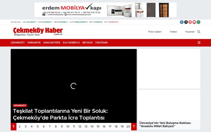 Kuvakaappaus sivustosta cekmekoyhaber.com.tr