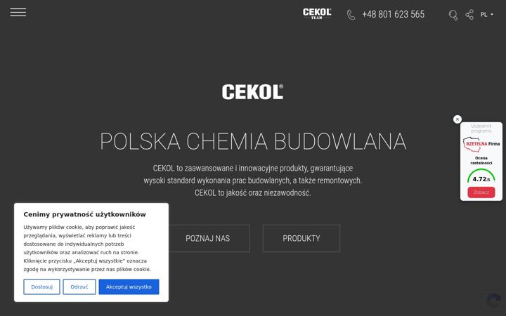 Zrzut ekranu cekol.pl