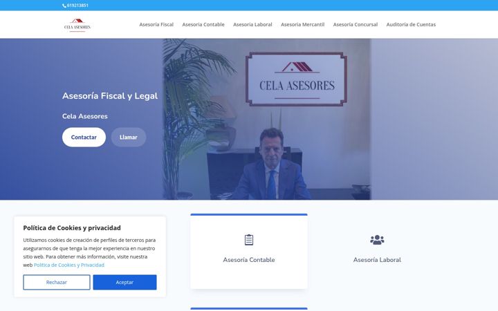 Screenshot of cela-asesores.com