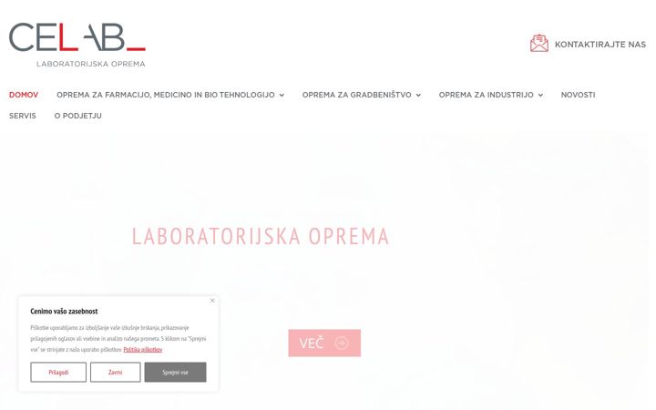 Skærmbillede af celab.si