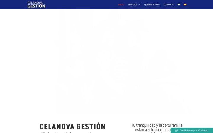 Екранна снимка на celanovagestion.es