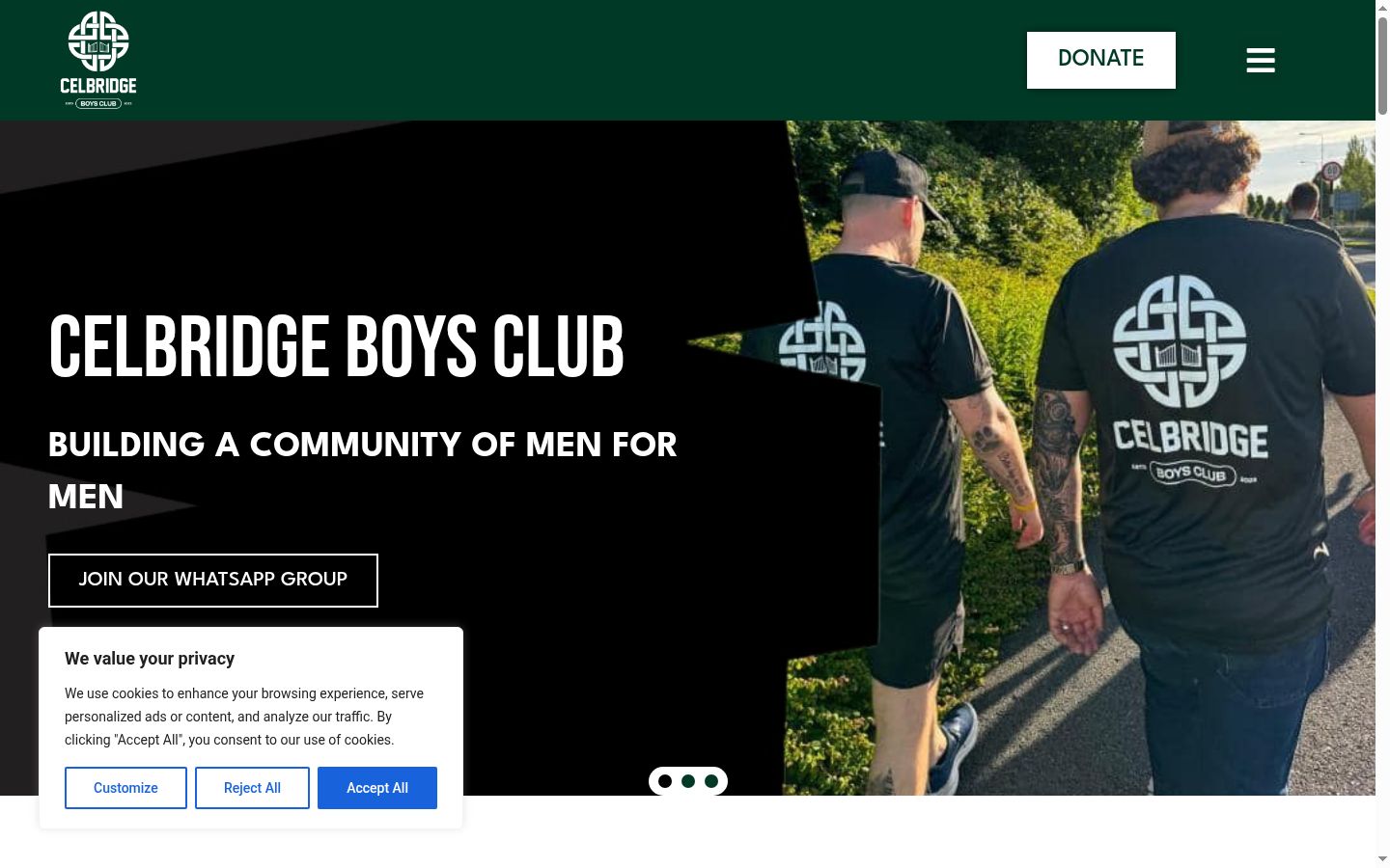 Sutikimo reklamjuostės, rodytos prieš bet kokią sąveiką, ekrano kopija