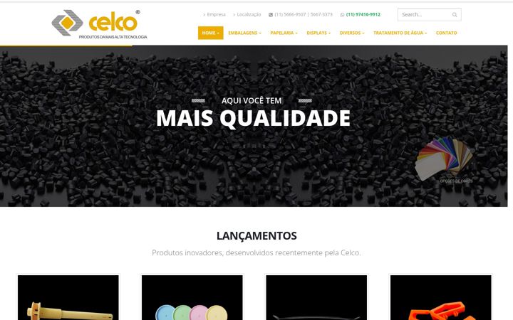 Screenshot stránky celco.com.br
