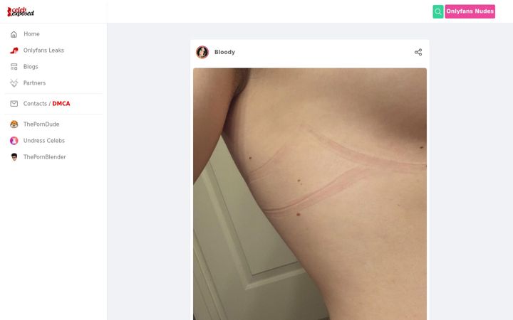 Screenshot of celebexposed.com