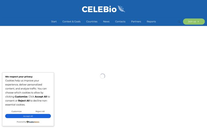 Screenshot of celebio.eu