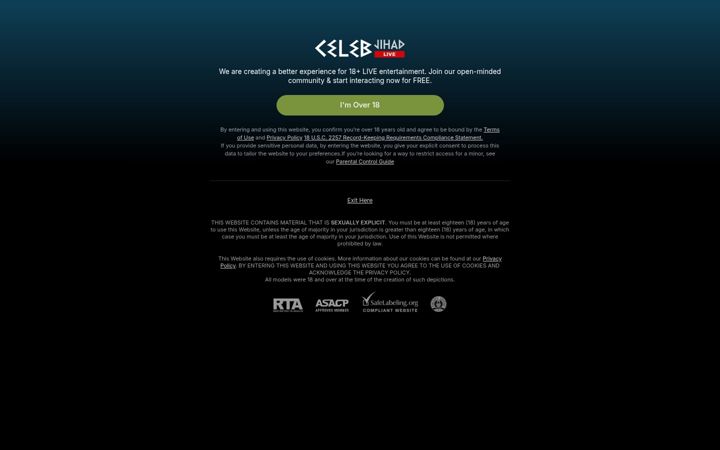 Screenshot of celebjihad.live