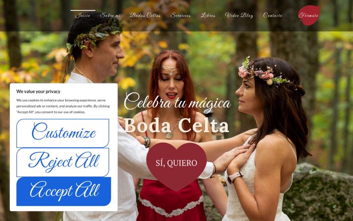 Screenshot of celebracionesceltas.com