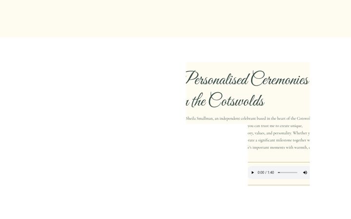 Screenshot of celebrantcotswolds.com