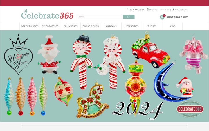 Screenshot of celebrate365.com