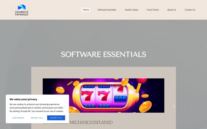 Screenshot of celebratepaparazzi.com