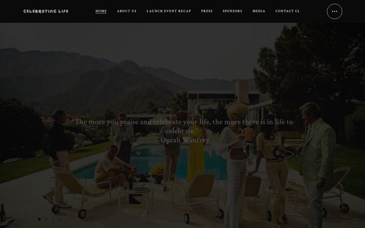 Screenshot of celebratinglife.la