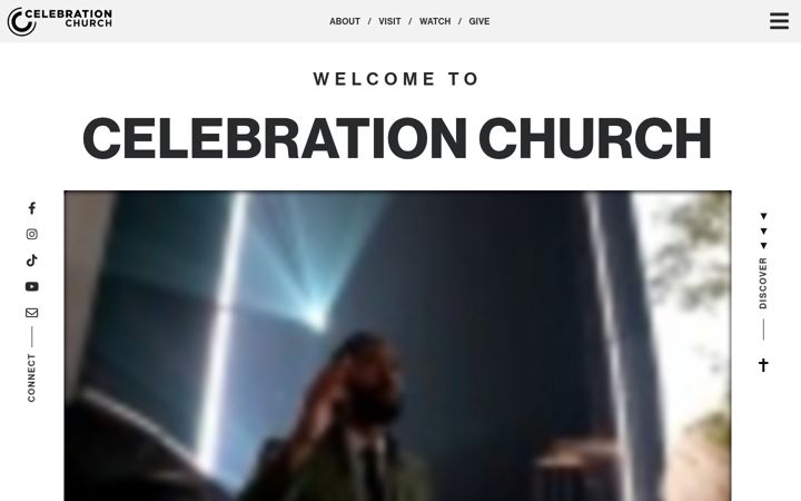 Screenshot of celebration.org