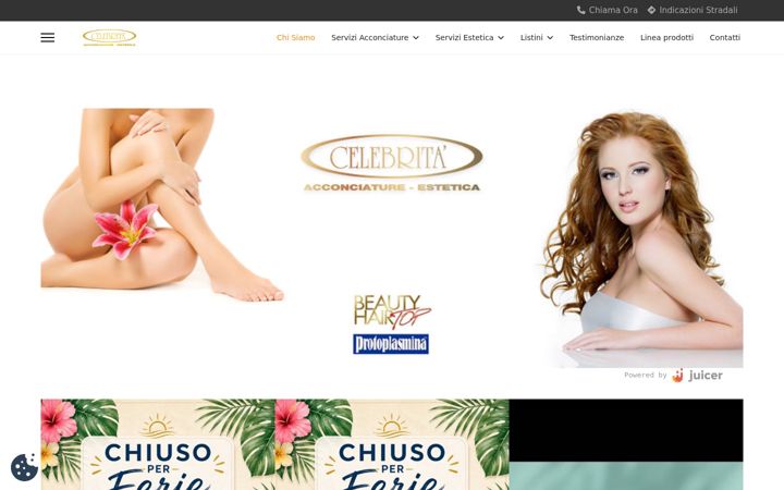 Screenshot of celebrita-acconciature.it