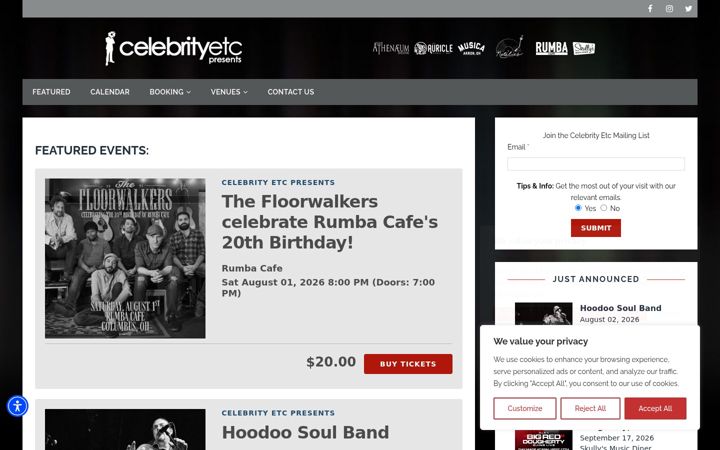Screenshot of celebrityetc.com