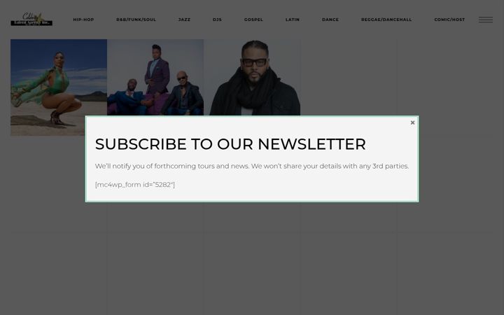 Screenshot of celebritytalentagency.com