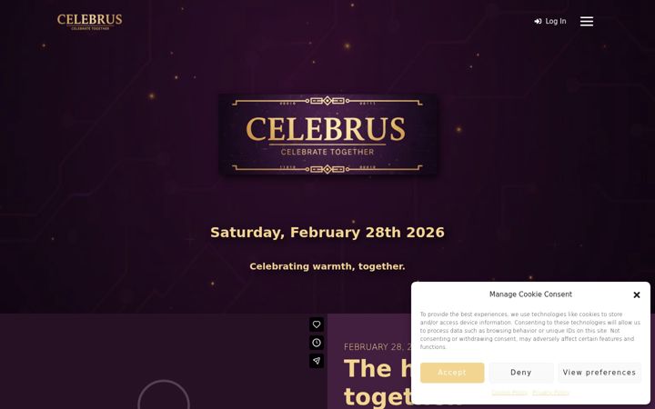 Zrzut ekranu celebrus.org