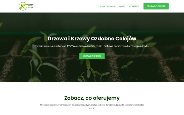 Screenshot of celejowkrzewy.eu