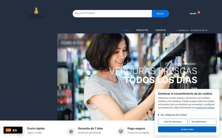 Screenshot of celekia.com
