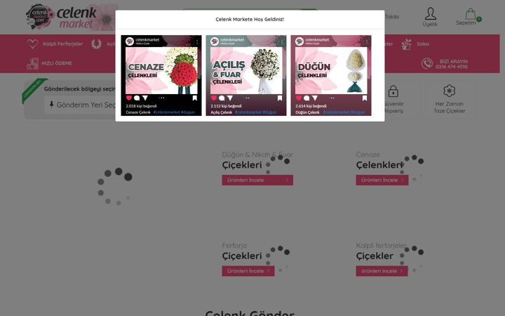 Screenshot of celenkmarket.com