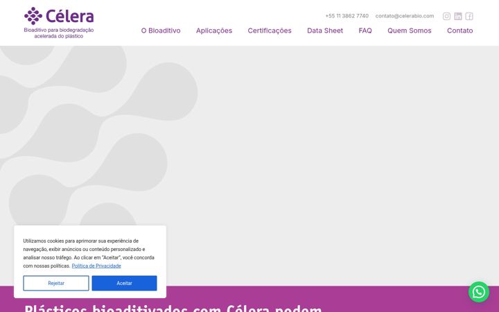 Screenshot of celerabio.com