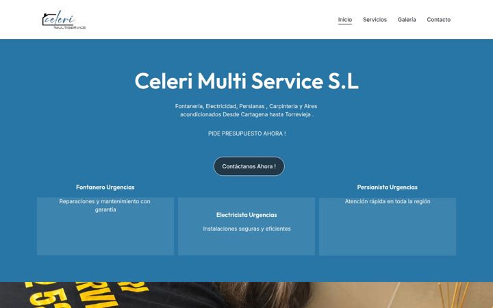 Screenshot of celerimultiservicios.com