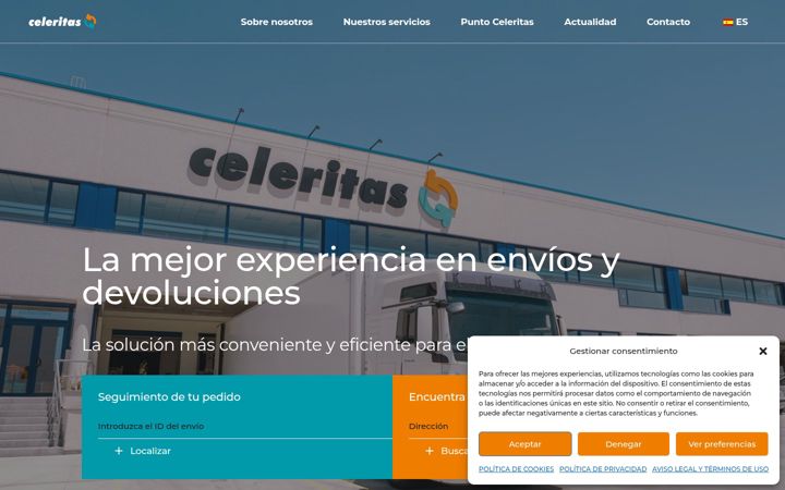 Screenshot of celeritastransporte.com
