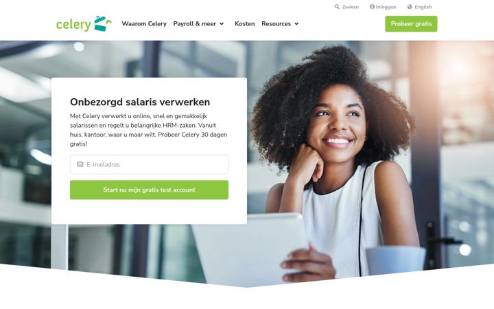 Screenshot of celerypayroll.com