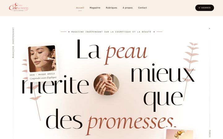 Screenshot of celescreen.com