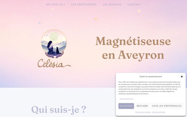 Screenshot of celesia.fr
